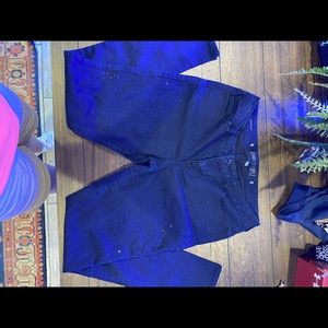 Cute navy Jennifer Lopez bejewels jeans